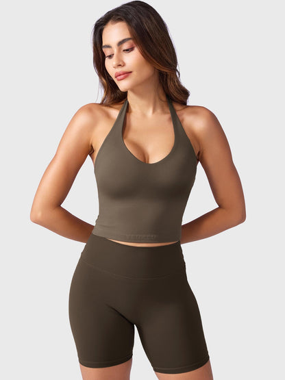 Camiseta de tirantes Movaelle CoreFlex halter con colgante