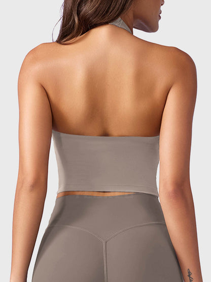 Camiseta de tirantes Movaelle CoreFlex halter con colgante