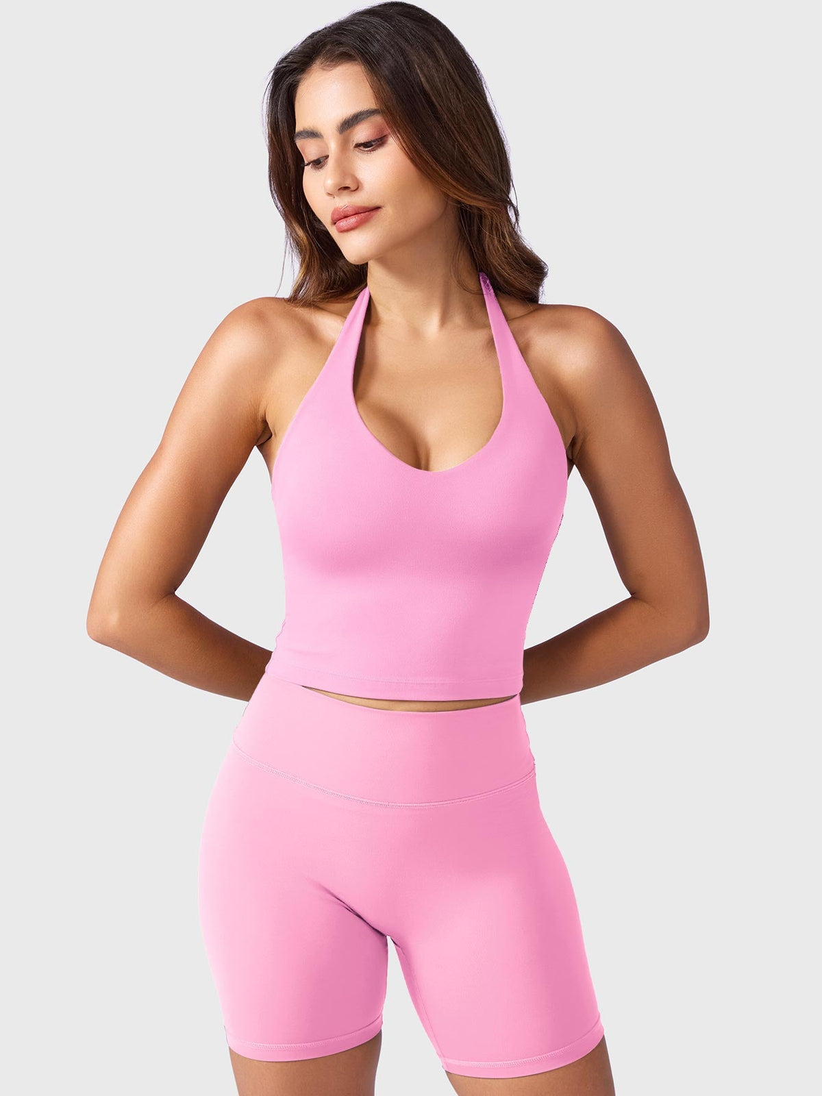 Camiseta de tirantes Movaelle CoreFlex halter con colgante