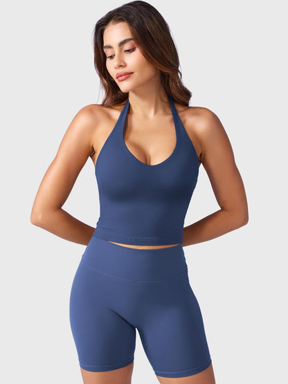 Camiseta de tirantes Movaelle CoreFlex halter con colgante