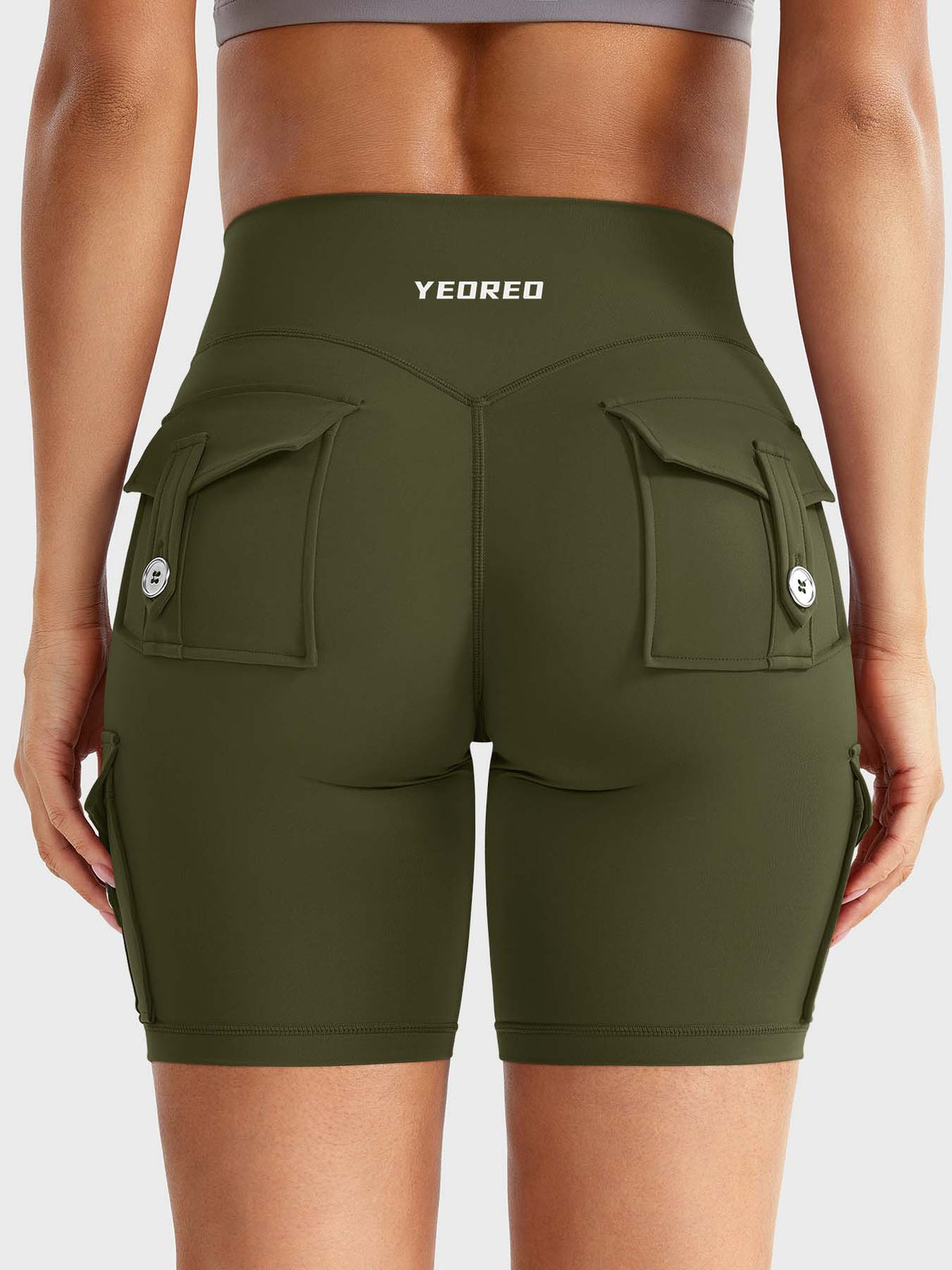 Short Movaelle CoreFlex cargo fruncido oculto