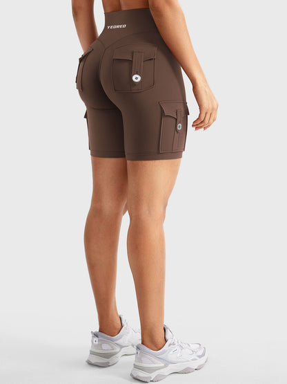 Short Movaelle CoreFlex cargo fruncido oculto