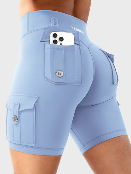 Short Movaelle CoreFlex cargo fruncido oculto