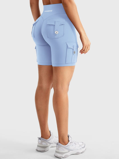 Short Movaelle CoreFlex cargo fruncido oculto