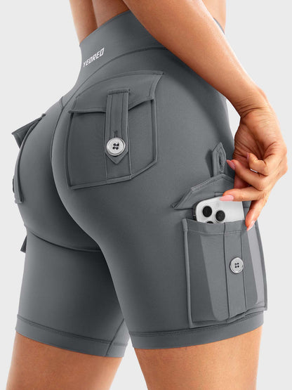 Short Movaelle CoreFlex cargo fruncido oculto