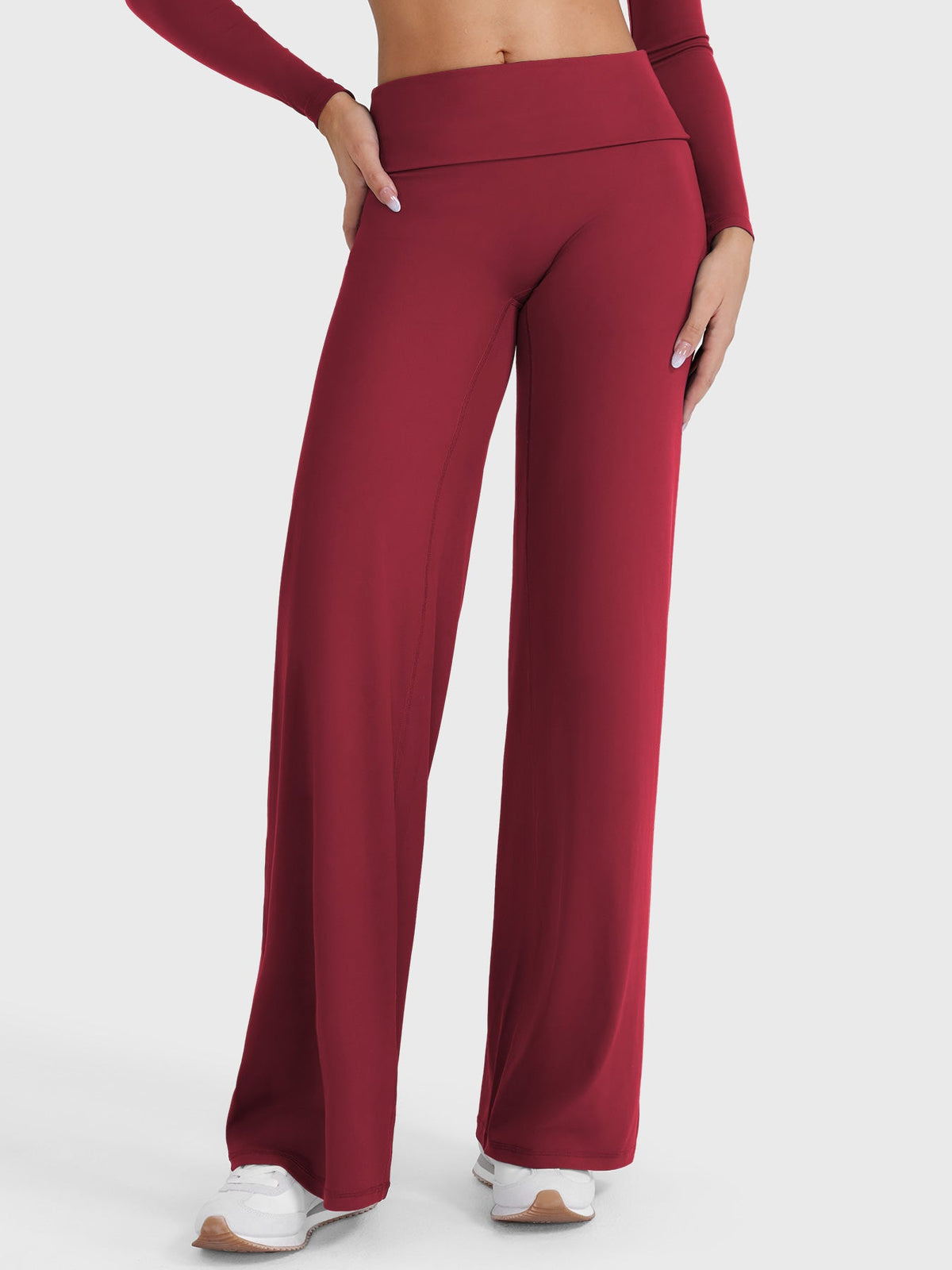Leggings Movaelle SoftHue rectos cintura doblada 31,5"