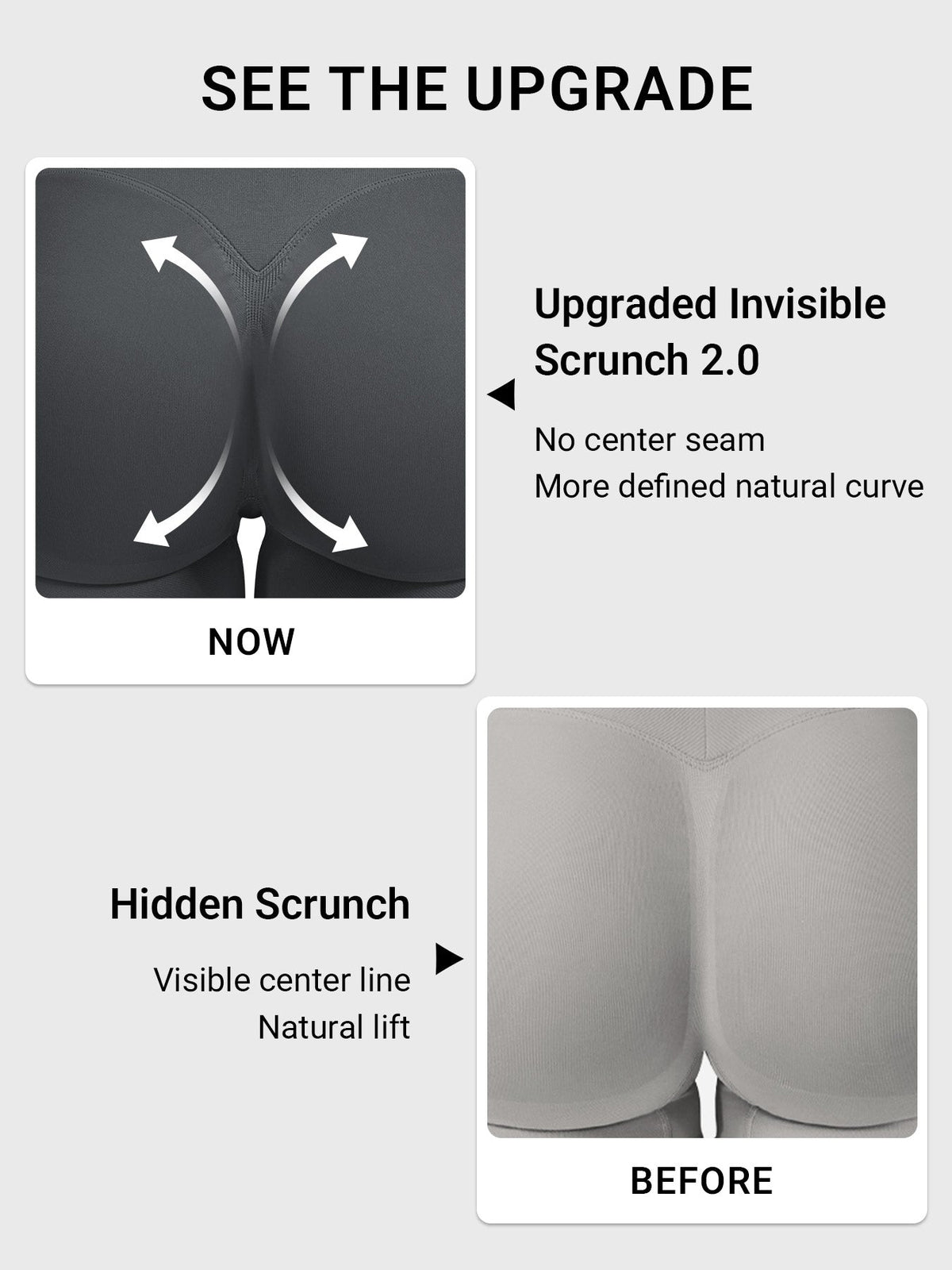 Leggings Movaelle Contour con frunce oculto 24"