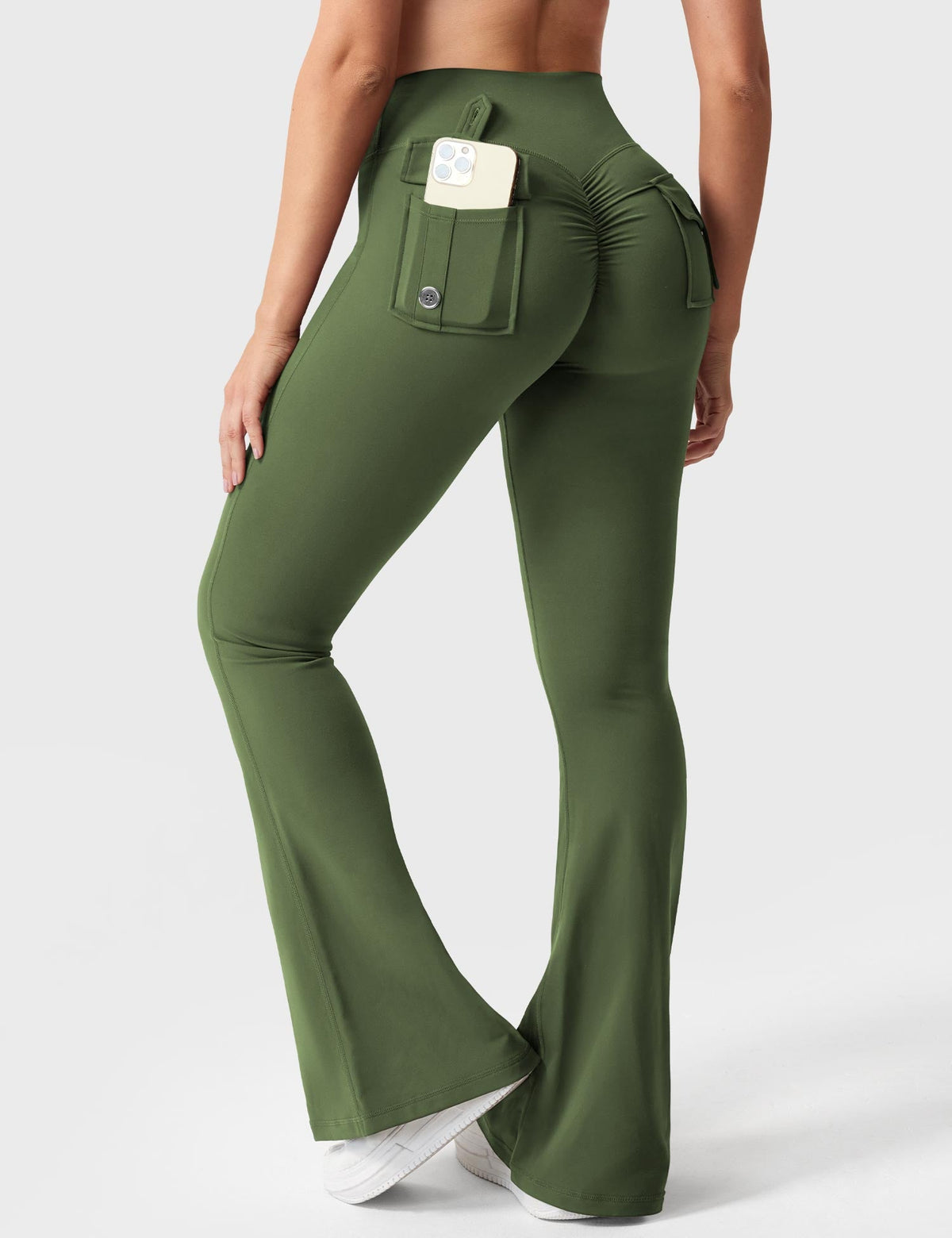Leggings Movaelle CoreFlex acampanados con bolsillos