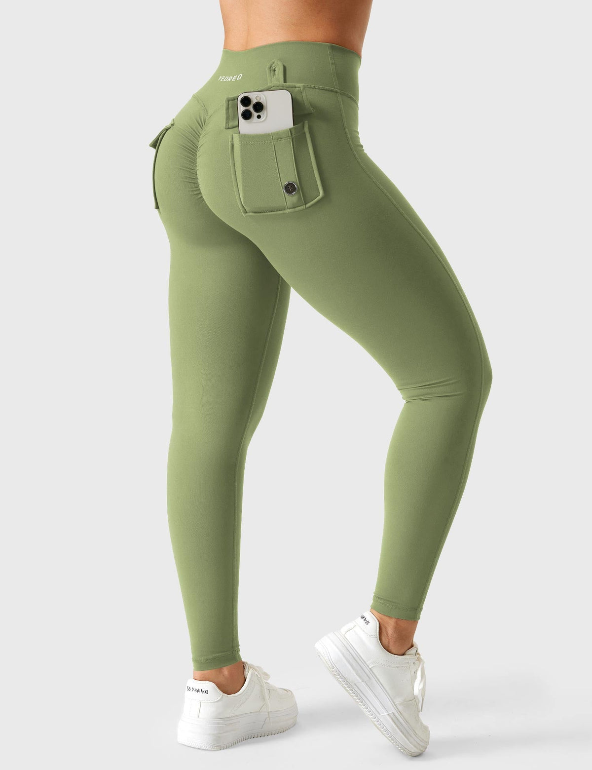 Leggings Movaelle CoreFlex Cargo con cintura en V