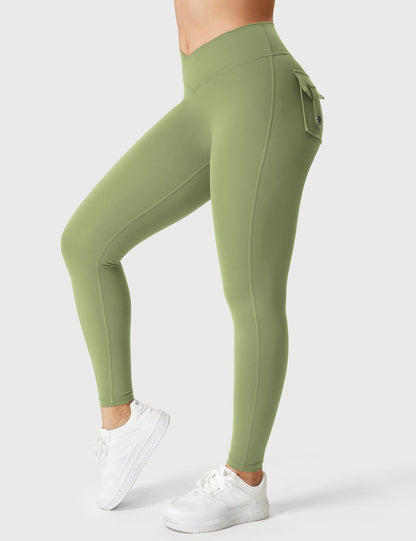Leggings Movaelle CoreFlex Cargo con cintura en V