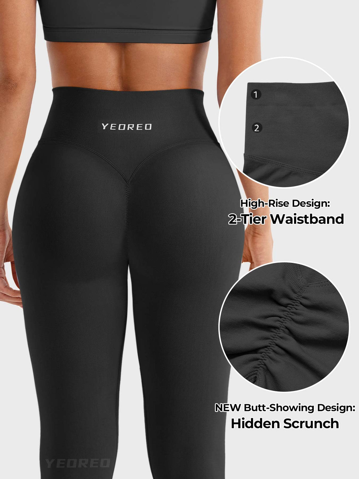 Leggings Movaelle Contour fruncido invisible