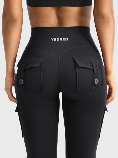Leggings Movaelle CoreFlex acampanado cargo 32"