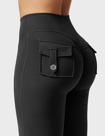 Leggings Movaelle CoreFlex acampanados con bolsillos