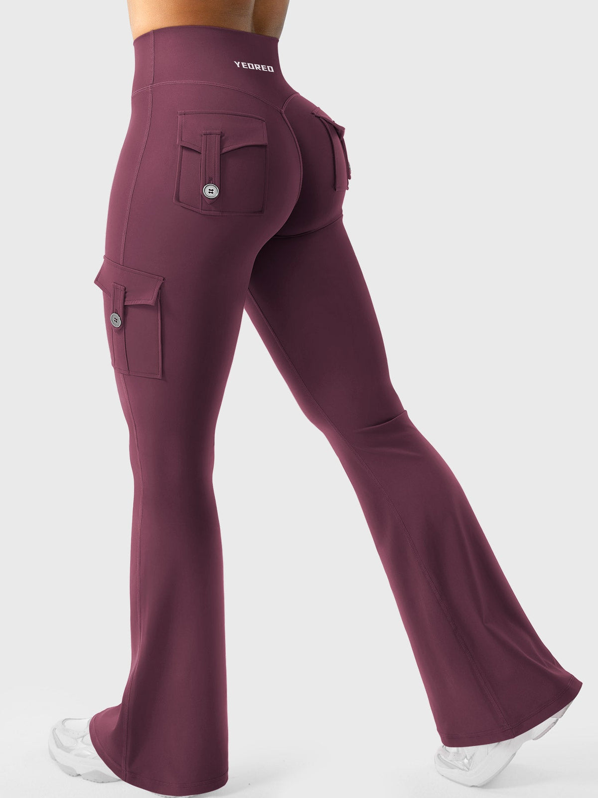 Leggings Movaelle CoreFlex acampanado cargo 34"
