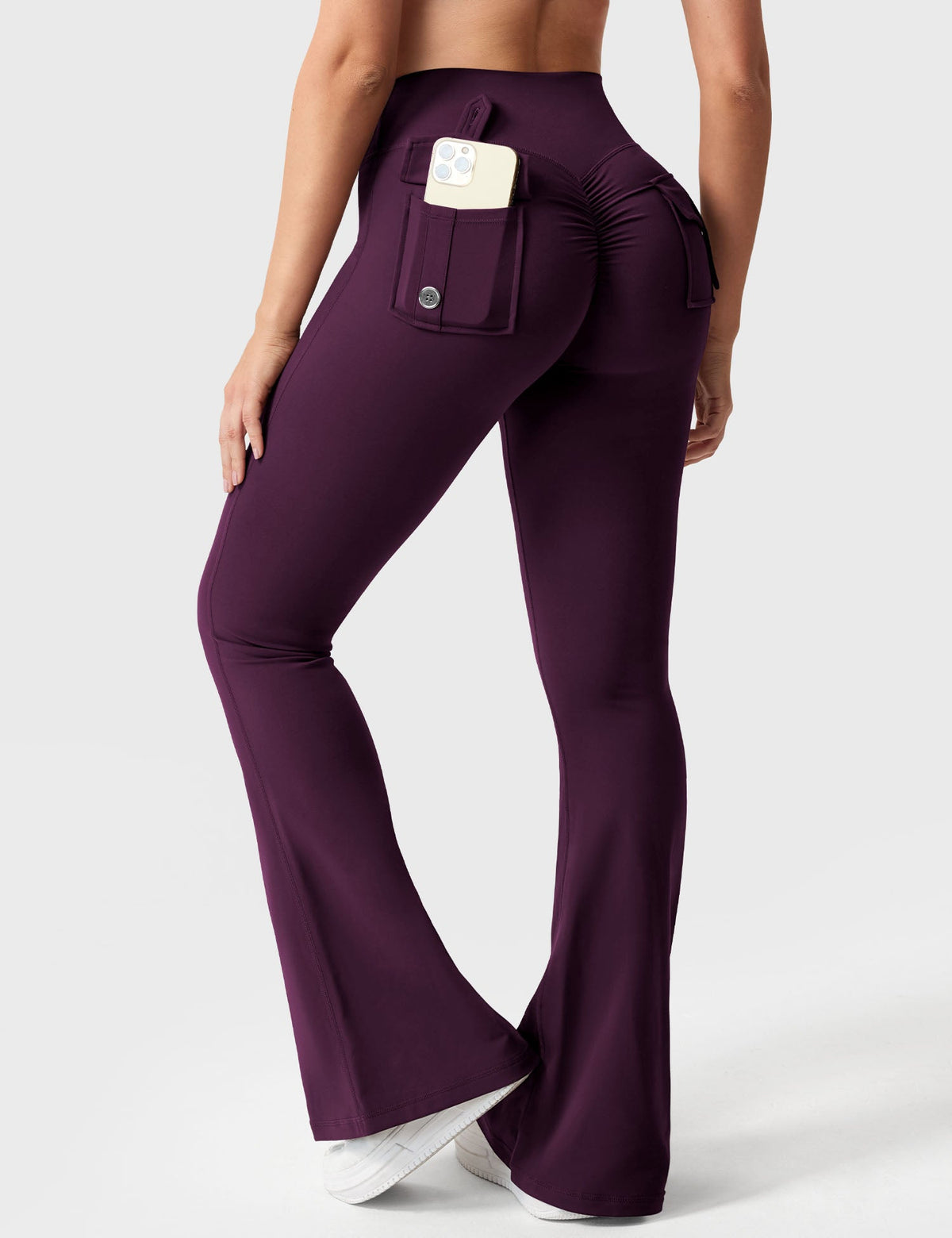 Leggings Movaelle CoreFlex acampanados con bolsillos