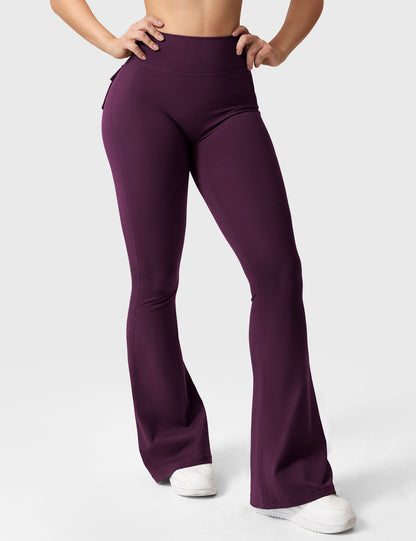 Leggings Movaelle CoreFlex acampanados con bolsillos