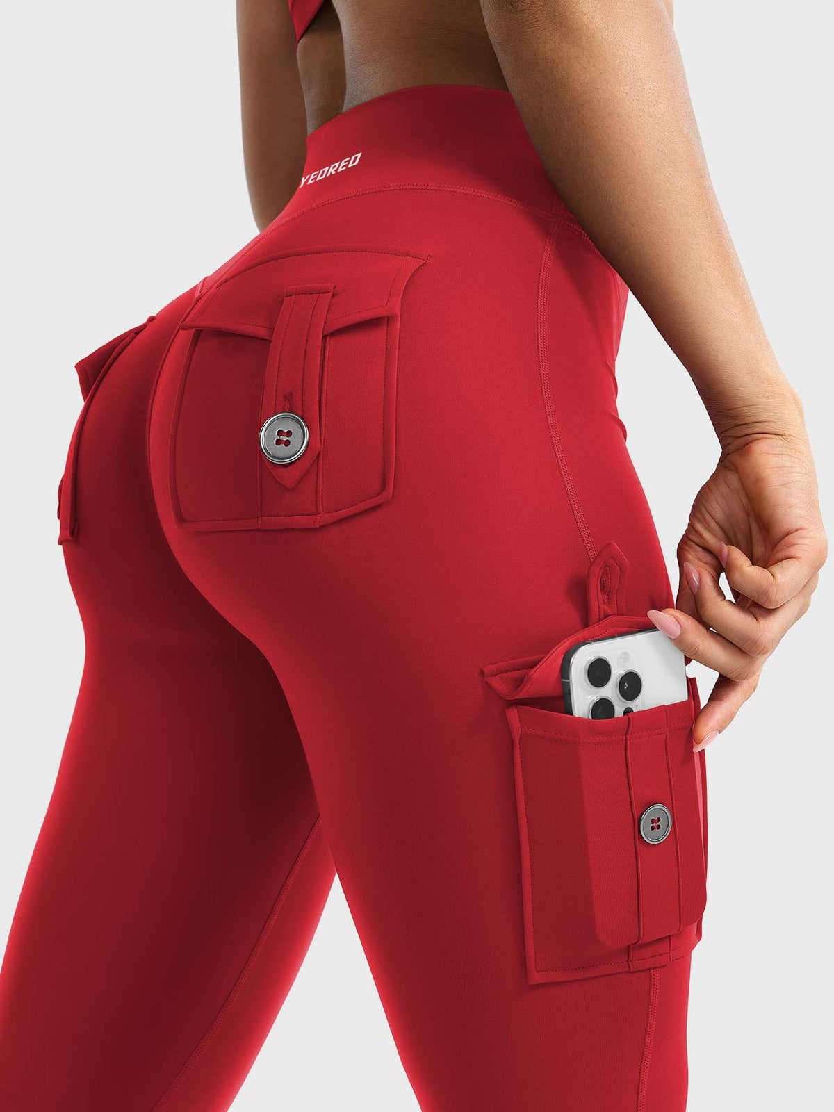 Leggings Movaelle CoreFlex acampanado cargo 32"