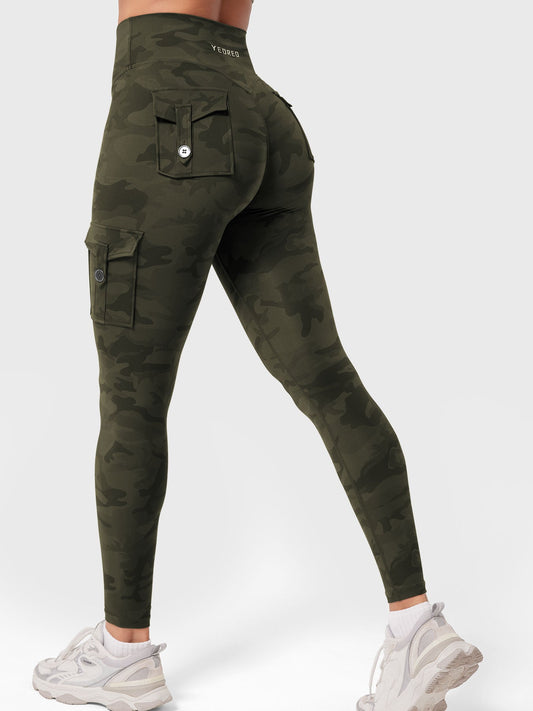 Leggings Movaelle CoreFlex camuflados scrunch