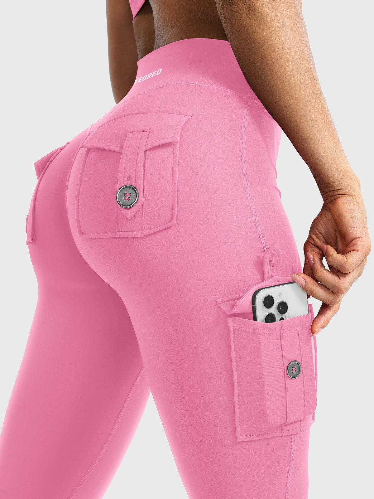 Leggings Movaelle CoreFlex acampanado cargo 34"