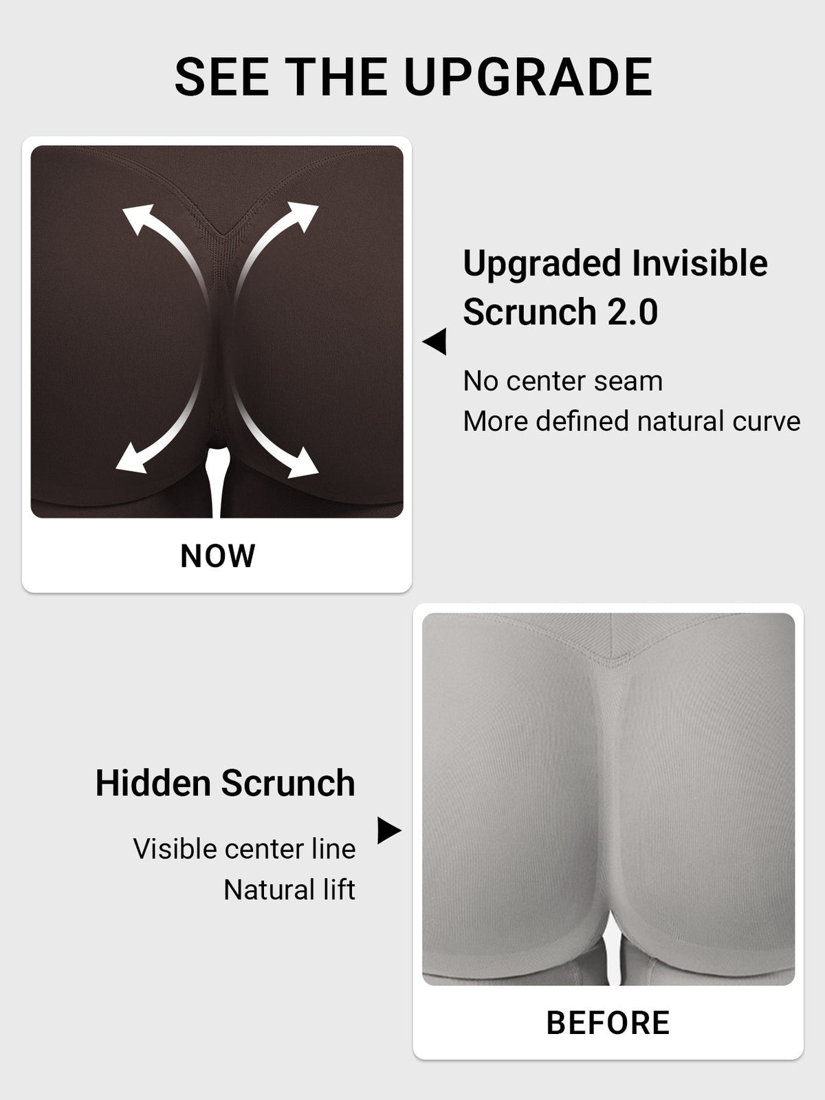 Leggings Movaelle Contour con frunce oculto 24"