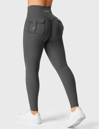 Leggings Movaelle CoreFlex Cargo con cintura en V