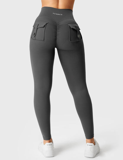 Leggings Movaelle CoreFlex Cargo con cintura en V