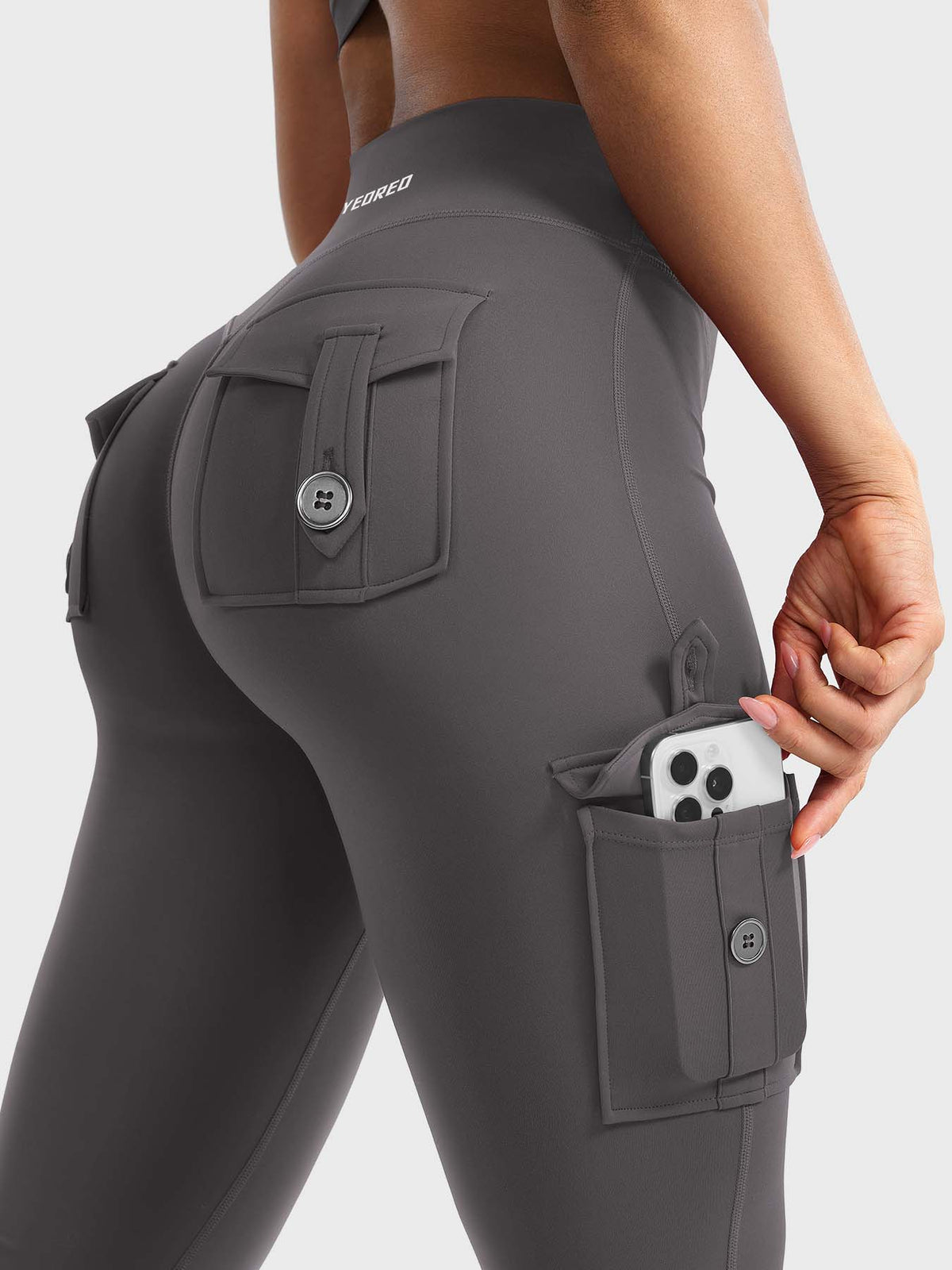 Leggings Movaelle CoreFlex acampanado cargo 32"