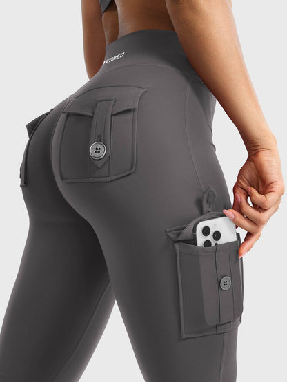 Leggings Movaelle CoreFlex acampanado cargo 28"