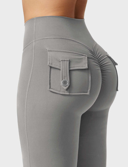 Leggings Movaelle CoreFlex acampanados con bolsillos