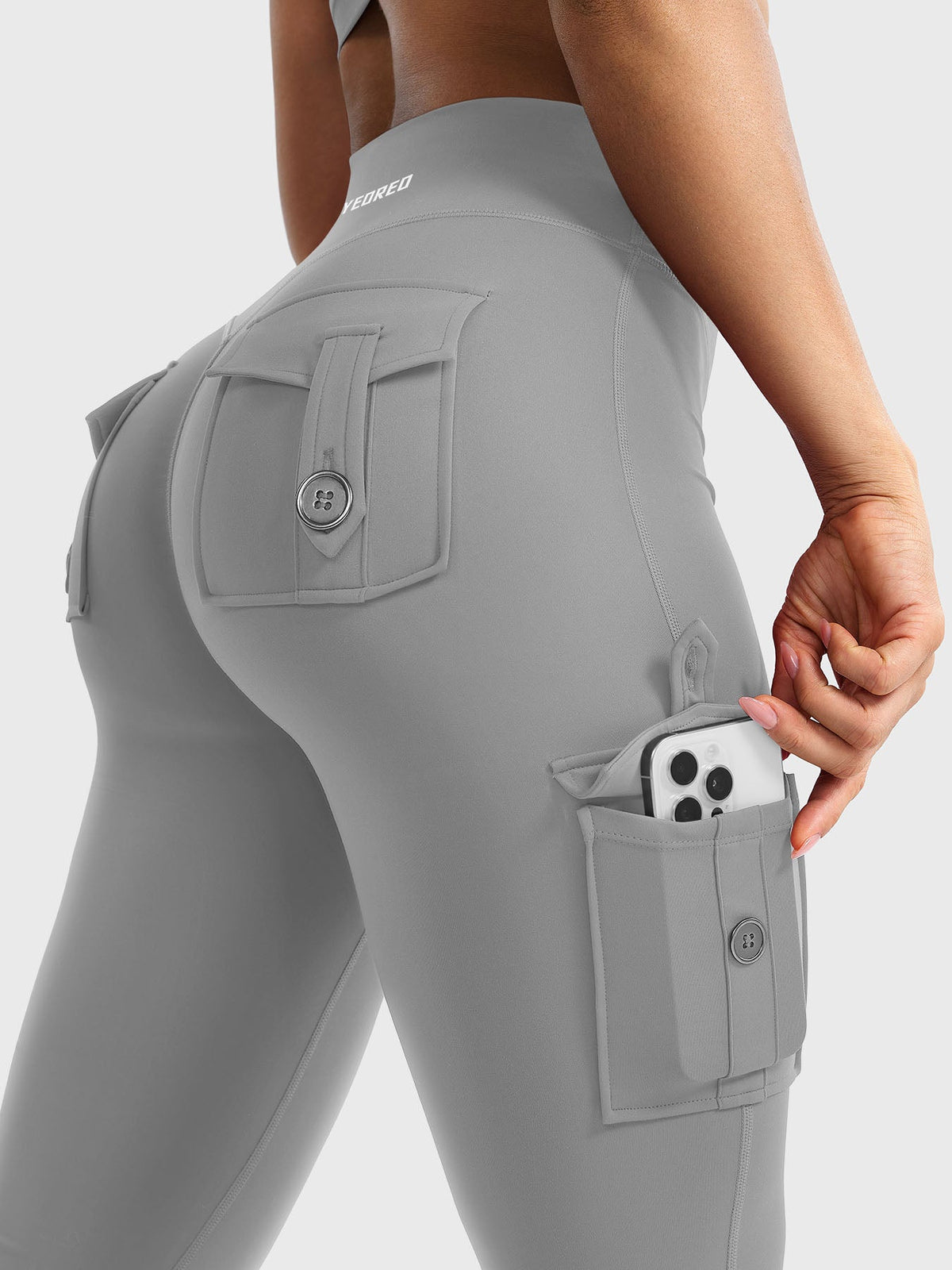 Leggings Movaelle CoreFlex acampanado cargo 32"