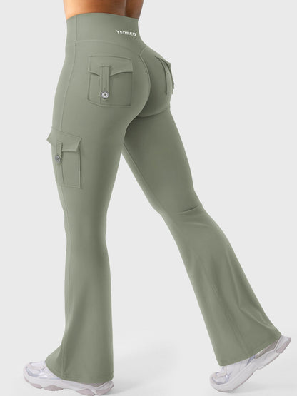 Leggings Movaelle CoreFlex acampanado cargo 30"