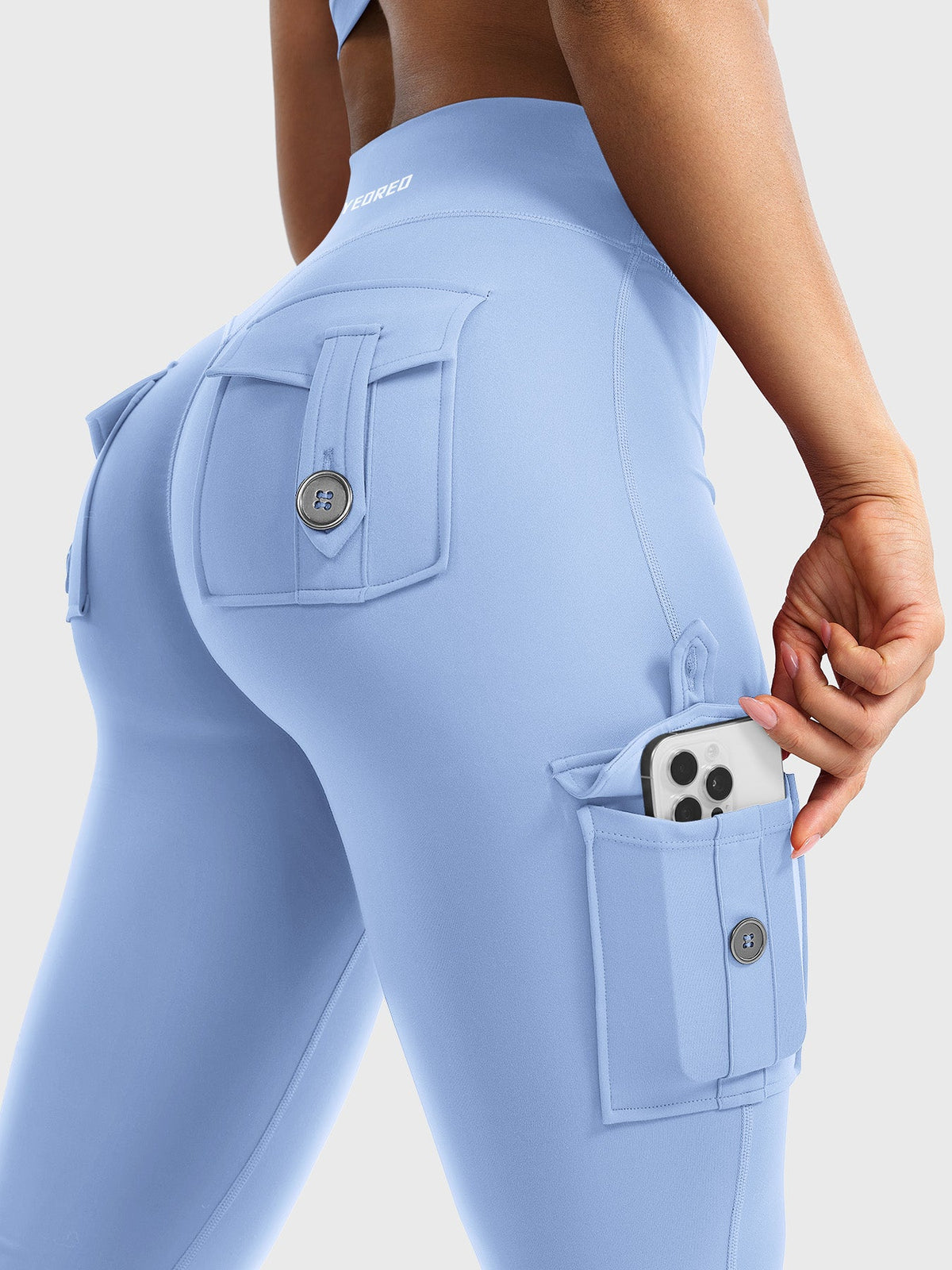Leggings Movaelle CoreFlex acampanado cargo 34"