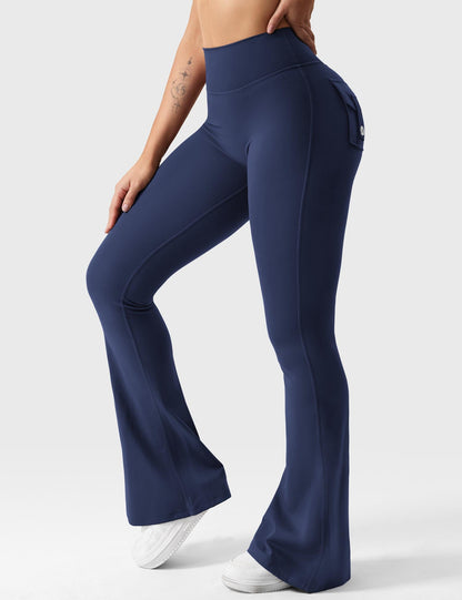 Leggings Movaelle CoreFlex acampanados con bolsillos