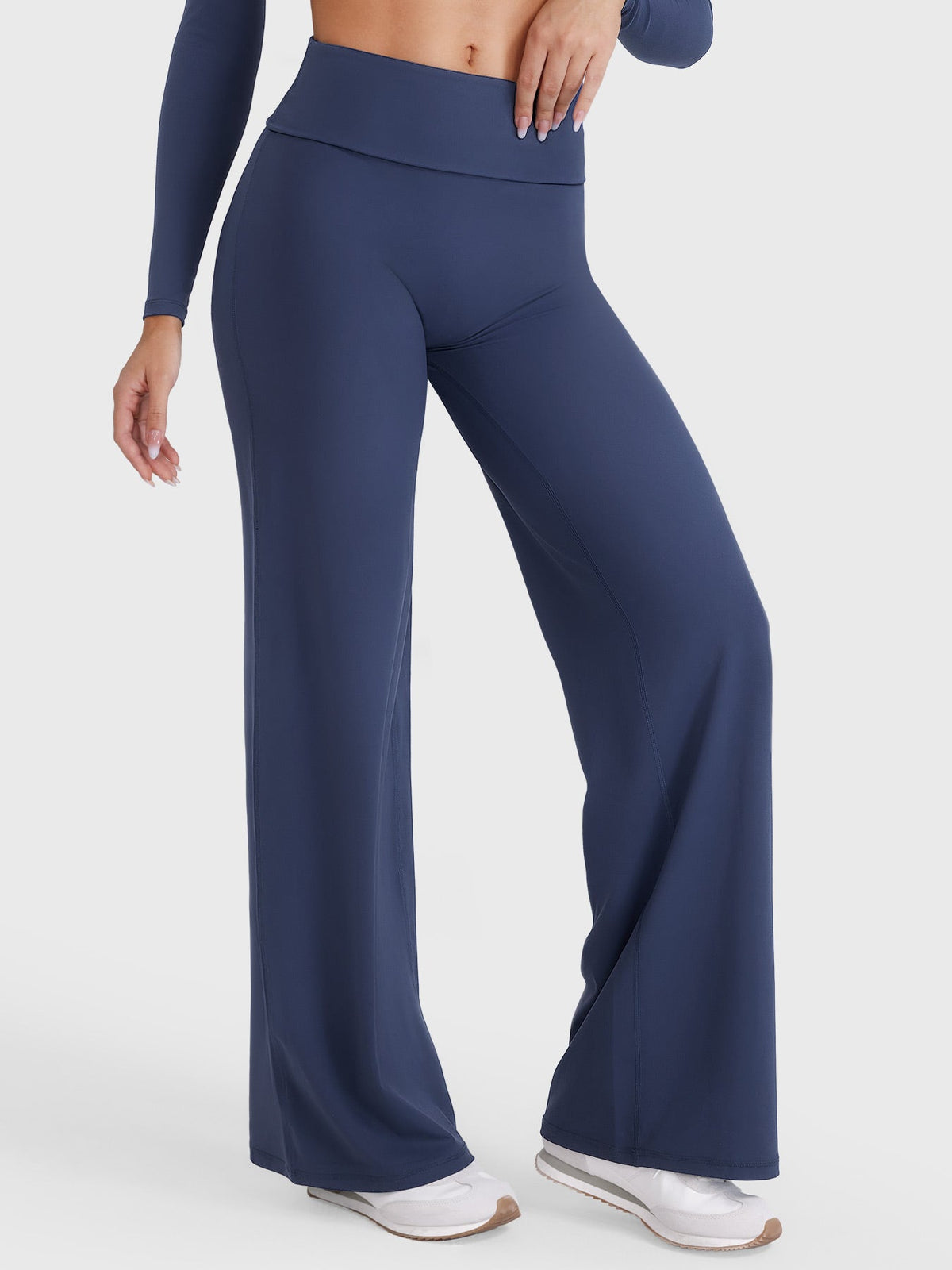Leggings Movaelle SoftHue rectos cintura doblada 31,5"