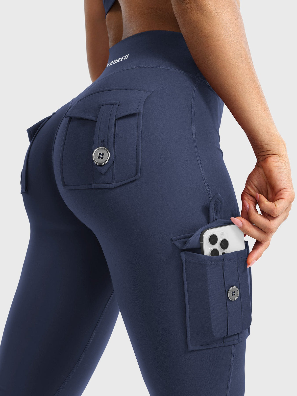 Leggings Movaelle CoreFlex acampanado cargo 34"