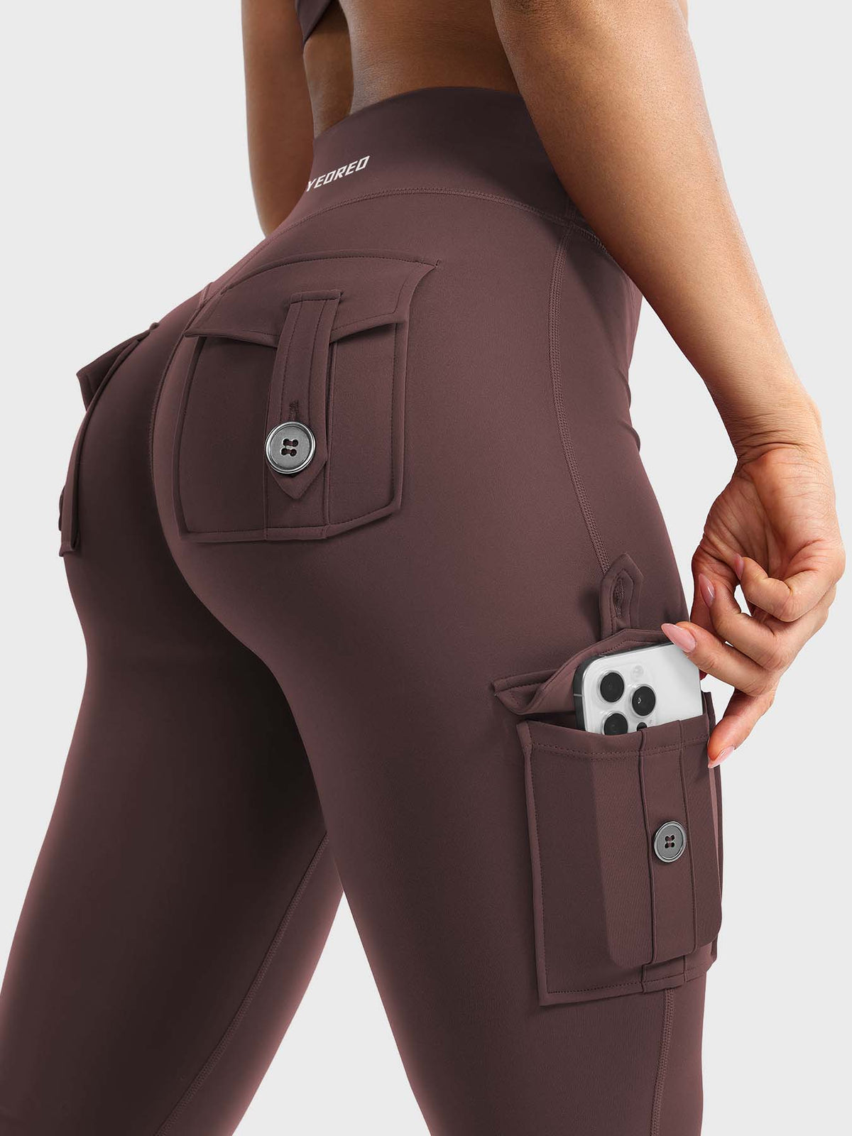 Leggings Movaelle CoreFlex acampanado cargo 32"