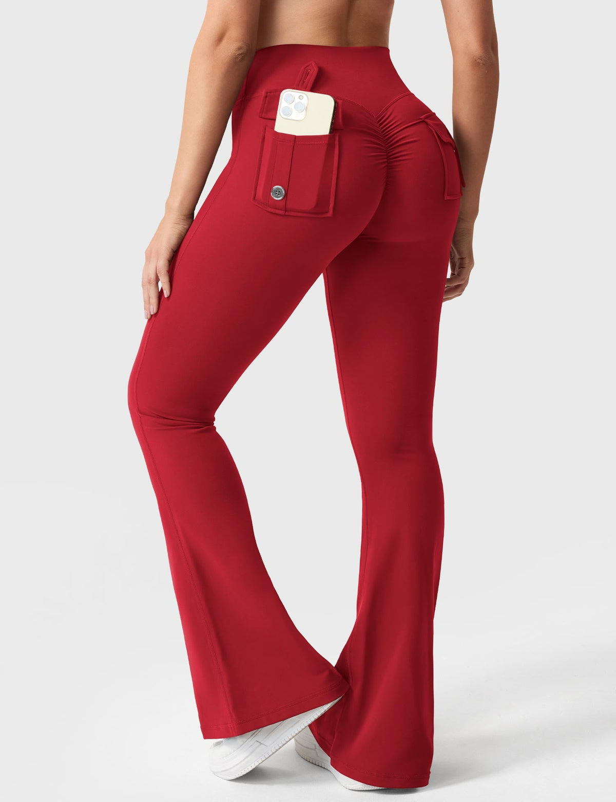 Leggings Movaelle CoreFlex acampanados con bolsillos
