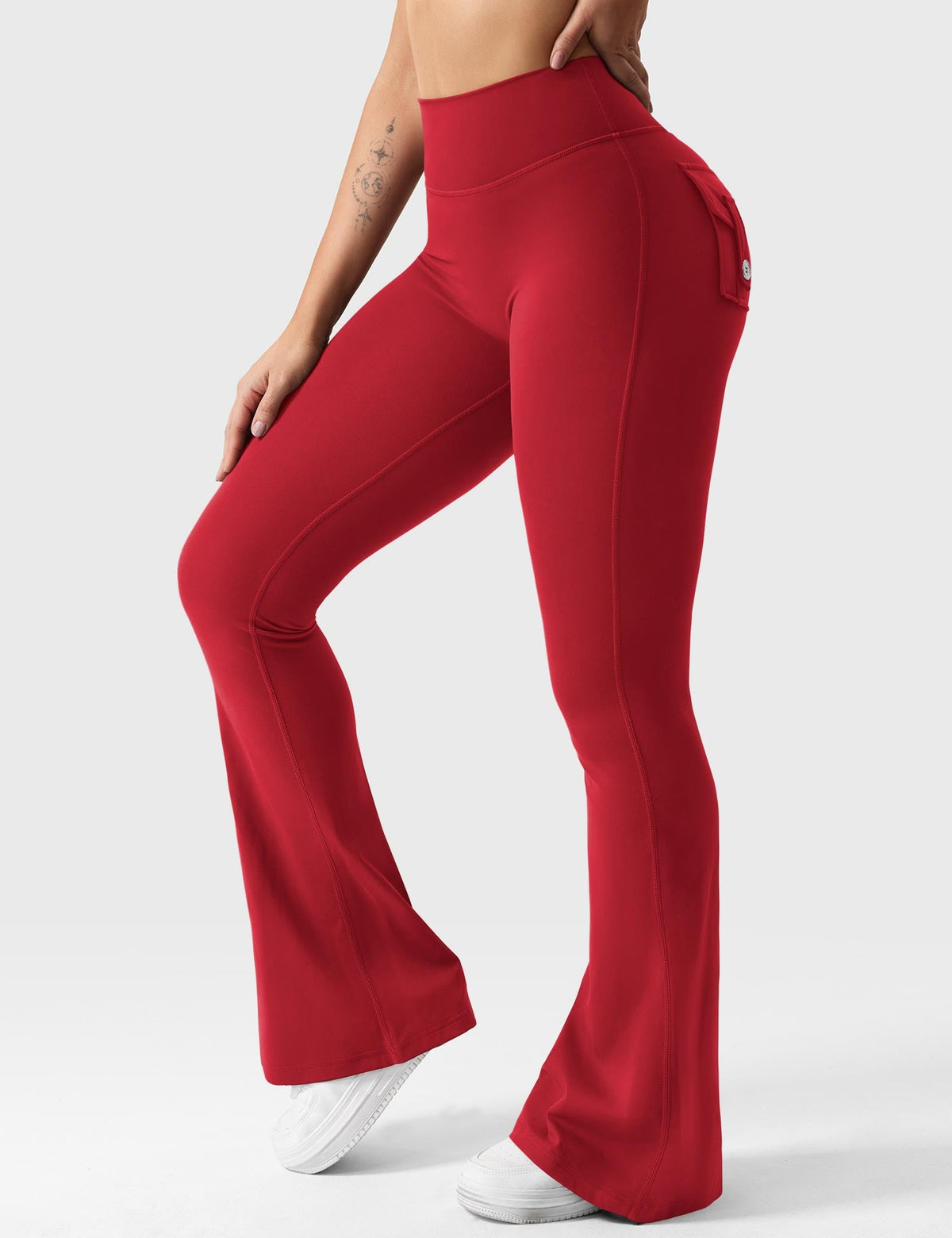 Leggings Movaelle CoreFlex acampanados con bolsillos