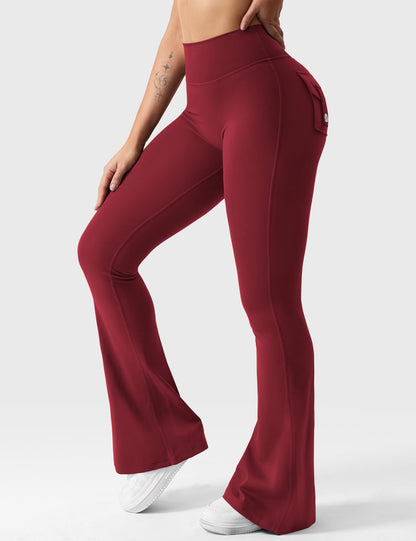 Leggings Movaelle CoreFlex acampanados con bolsillos