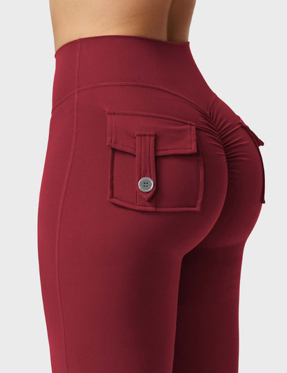 Leggings Movaelle CoreFlex acampanados con bolsillos