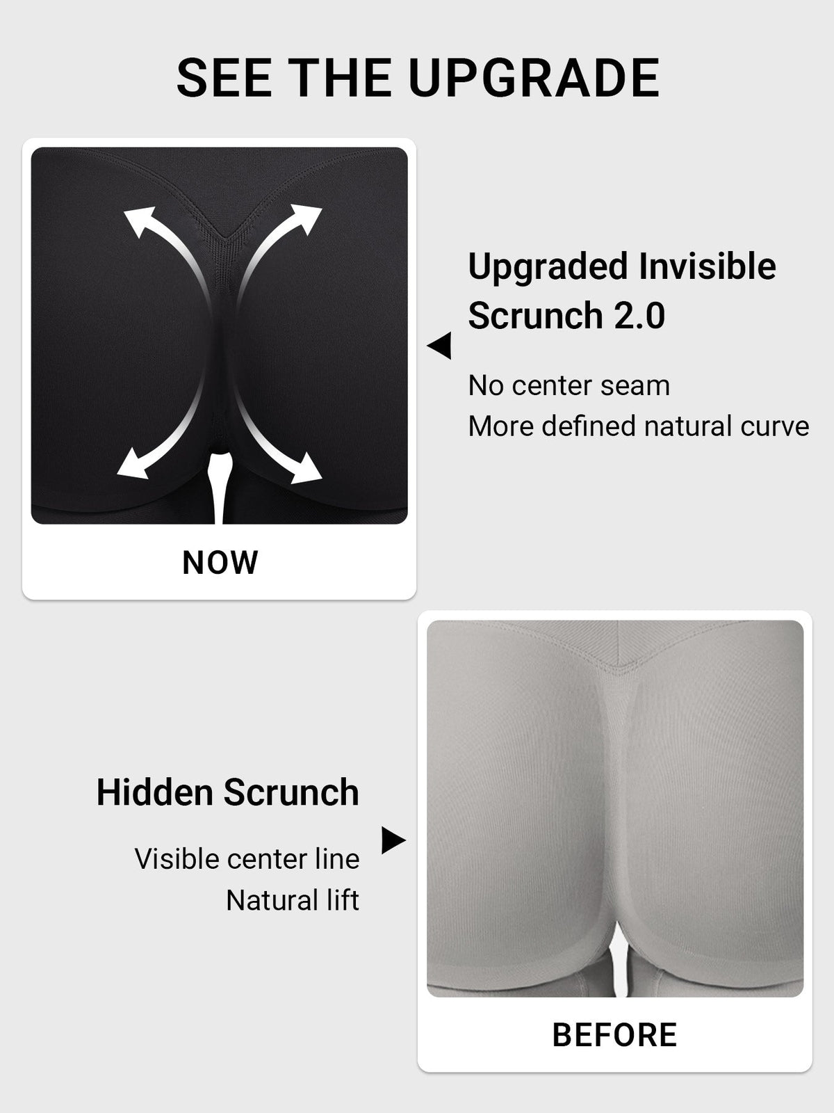 Leggings Movaelle Contour con frunce oculto 24"