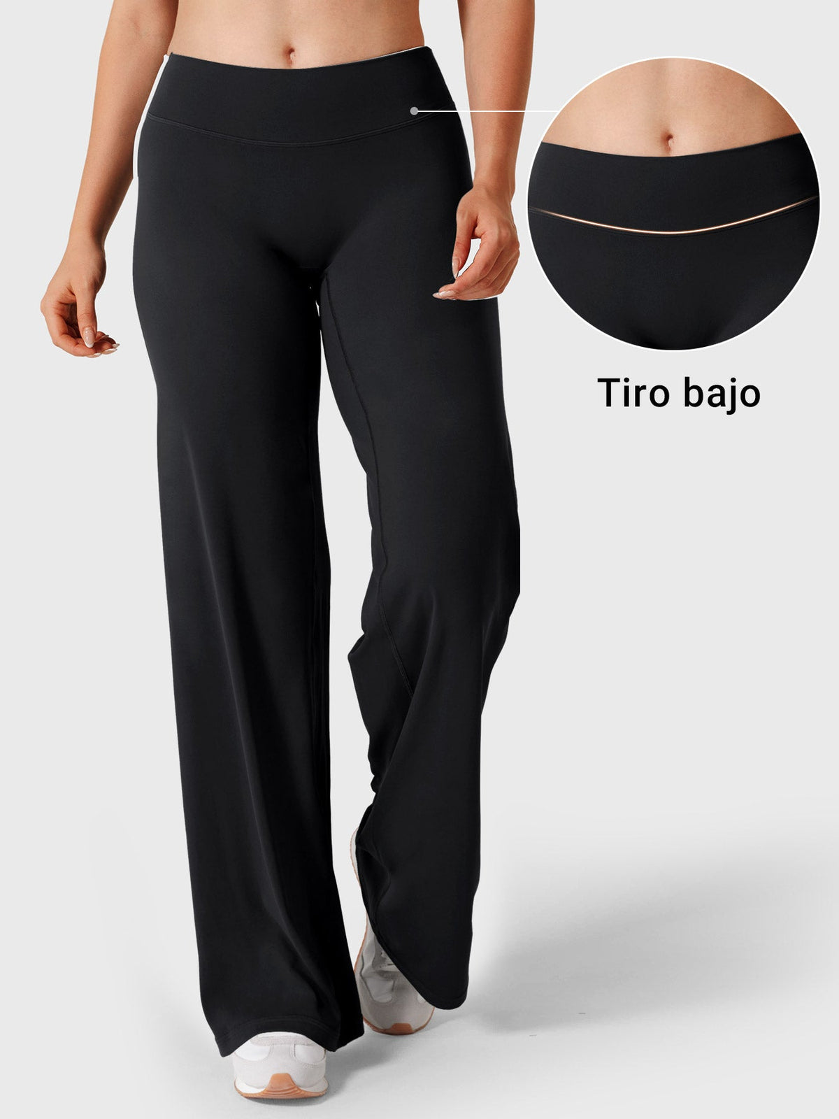 Leggings Movaelle Ease tiro bajo pierna recta 33"