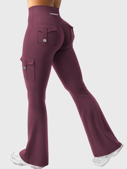Leggings Movaelle CoreFlex acampanado cargo 32"
