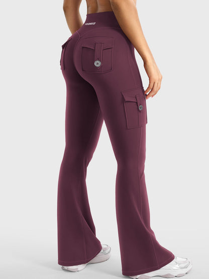 Leggings Movaelle CoreFlex acampanado cargo 32"