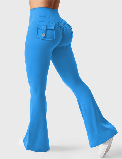 Leggings Movaelle CoreFlex acampanados con bolsillos