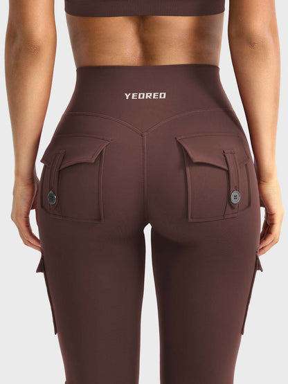 Leggings Movaelle CoreFlex acampanado cargo 32"