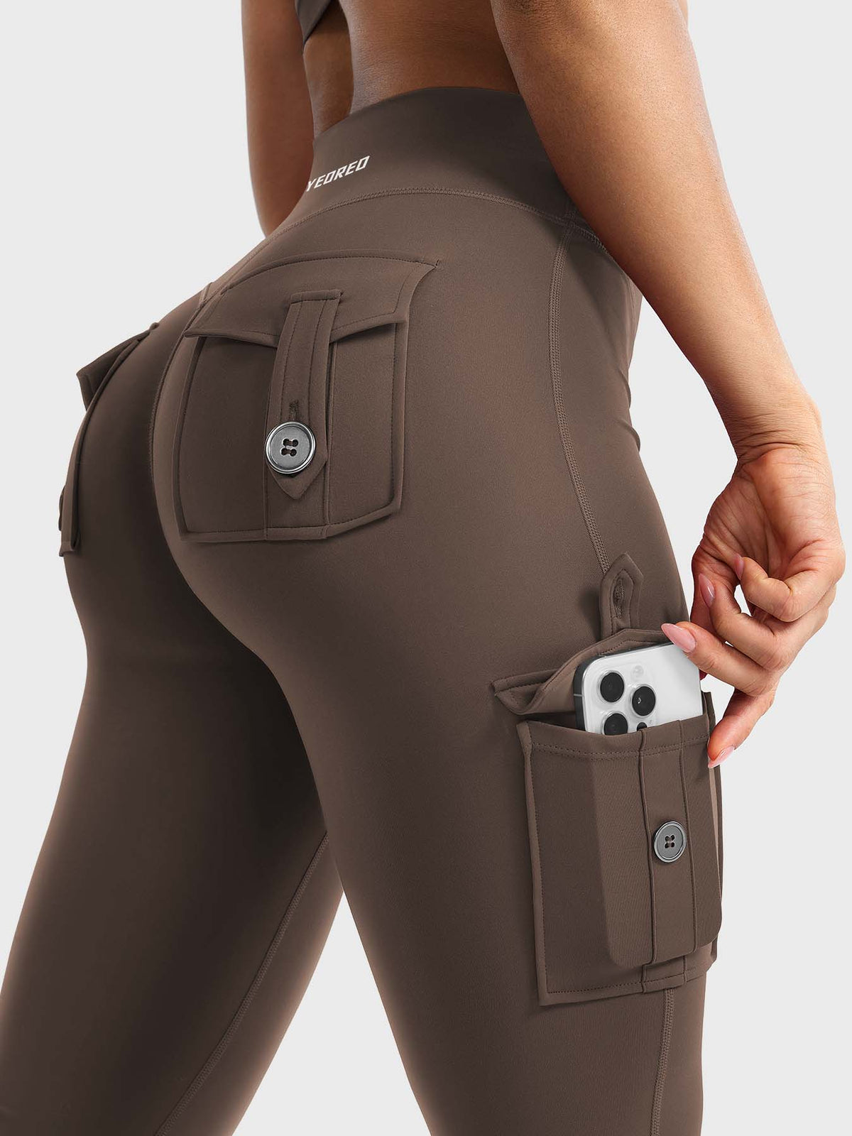 Leggings Movaelle CoreFlex acampanado cargo 32"