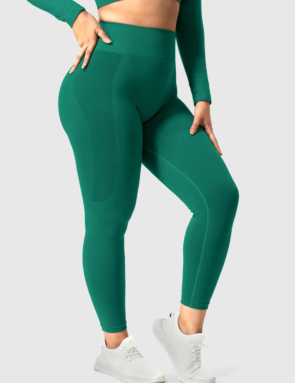 Leggings Movaelle Contour sin costuras fruncido