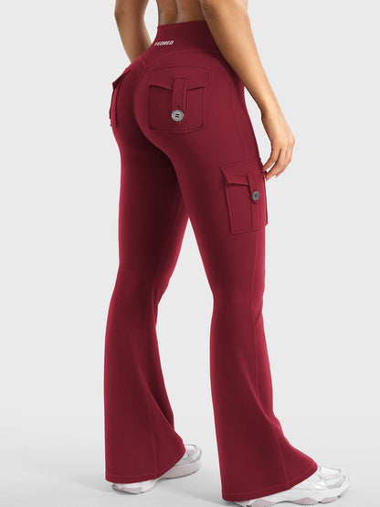 Leggings Movaelle CoreFlex acampanado cargo 32"
