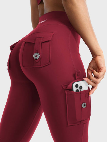 Leggings Movaelle CoreFlex acampanado cargo 34"